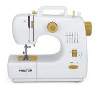 PRIXTON Machine à Coudre P120 avec 16 Points de Couture, Tiroir à accessoires, Lampe et Pédale incluses, Couleur Jaune
