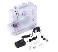 Machine à coudre portable, mini machine à coudre 12 points intégrés pour débutant avec couture inversée, table d'extension, kit d'accessoires