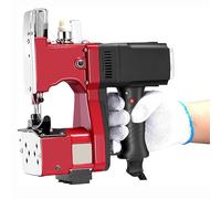 Machine à Coudre Portable, Sac D'emballage, Couture et Scellage pour Sacs en Tissu/sac de Riz/sac en Papier/sac en Plastique 220 V (Rouge)