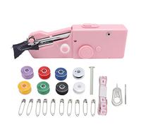 Machine à Coudre Portative, Outil de Couture Électrique Portable Rose - Lignes Fluides et Continue, Compacte et Facile d’Utilisation, Idéal pour Réparations Maison et Voyage (Rose)