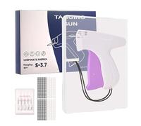 Machine à coudre portative, pistolet à couture rapide en S for la réparation de vêtements, comprend 5 aiguilles et 1000 attaches.(I)