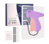 Machine à coudre portative, pistolet à couture rapide en S for la réparation de vêtements, comprend 5 aiguilles et 1000 attaches.(H)