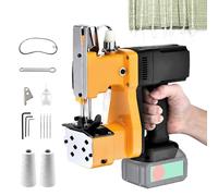 Machine à Coudre Sans fil, Machine Coudre Portable Compatibilité avec Makita 18V Batterie, Électrique Machine à Coudre les Sacs, Machine Coudre Fermer pour Sack/Tissé/Riz/Papier Sacs Plastique