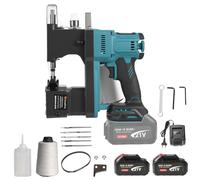 Machine à coudre sans fil pour batteries Makita 18 V, machine à coudre portable avec 2 batteries de 3000 mAh, longueur de point : 7-10 mm, épaisseur de couture : 0,2-11 mm pour sac en tissu, sac en