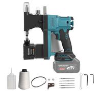 Machine à coudre sans fil pour batteries Makita 18 V, machine à coudre portable avec 2 batteries de 3000 mAh, longueur de point : 7 à 10 mm, épaisseur de couture : 0,2 à 11 mm pour sac en tissu, sac