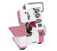 Machine à coudre surjeteuse à 4 fils, machine à coudre surjeteuse 1200 SPM avec point réglable, lumière LED et contrôleur au pied, cadre en métal robuste, pour denim en coton et soie