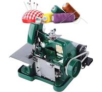 Machine à coudre surjeteuse à trois fils robuste, surjeteuse/surjeteuse de 250 W, longueur de point réglable de 3000 spm (1,5 à 3,2 mm) et largeur, contrôle de vitesse en continu(Green)