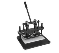 Machine à couper le cuir, course réglable en hauteur & en pression, grand plateau supérieur, 26 x 15 cm 1,5 tonnes