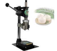 Machine à craqueler manuelle à la noix de coco, ouvre-eau de noix de coco fraîche, design en acier inoxydable poli, ouverture de 6 cm, rapide et sans désordre, outil de cuisine portable