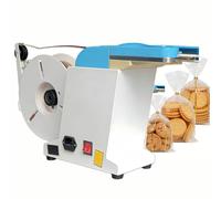 Machine à cravate torsadée automatique, 250 W - Machine de regroupement de fils dorés avec 1 rouleau de fil métallique - Machine à sceller - Équipement de fermeture de sac pour jouets à pain