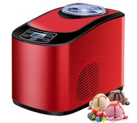 Machine à crème glacée automatique - Machine à dessert douce de 1,5 l avec congélateur intégré et écran LCD, utilisation facile pour les friandises faites maison, les réunions de famille et les fêtes