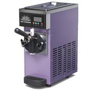 Machine à Crème Glacée Commerciale 450 W/750 W,4-8kg/H,1 Saveurs,Machine à Crème Glacée Professionnelle Sorbetière Machine à Glace De Bureau Avec Fonction Pré-Refroidissement,Purple-750W