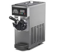 Machine à Crème Glacée Commerciale 450 W/750 W,4-8kg/H,1 Saveurs,Machine à Crème Glacée Professionnelle Sorbetière Machine à Glace De Bureau Avec Fonction Pré-Refroidissement,Grey-450W