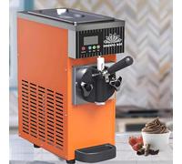 Machine à crème glacée commerciale 450 W Machine à crème glacée douce avec pré-refroidissement, nettoyage automatique, écran LCD pour restaurants, magasins, snack-bar, saveur unique, rendement 4-5 kg