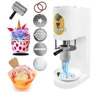 Machine à crème glacée commerciale avec 4 moules, puissance 80 W pour gelato, sorbet et yaourt glacé fait maison