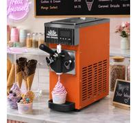 Machine à crème glacée commerciale douce, 4 à 5 L par heure, dureté personnalisable, machine de comptoir à affichage numérique pour camions de nourriture, petites entreprises, fêtes à domicile