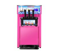 Machine à crème glacée commerciale douce avec nettoyage automatique, dureté réglable, capacité de 18 l/h pour restaurants et cafés