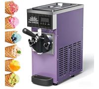 Machine à crème glacée commerciale douce, panneau LCD, nettoyage automatique, machine à dessert de comptoir pour restaurants et magasins, système de pré-refroidissement efficace