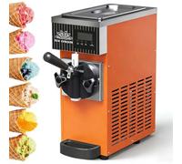 Machine à crème glacée commerciale douce, panneau LCD, nettoyage automatique, machine à dessert de comptoir pour restaurants et magasins, système de pré-refroidissement efficace