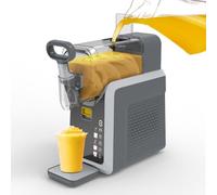 Machine à crème glacée commerciale, machine à smoothie électrique, capacité de 2000 ml, 5 fonctions pour la boue, le milkshake et la crème glacée