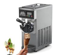 Machine à crème glacée de comptoir avec fonction de nettoyage et de pré-refroidissement en un clic, idéale pour les magasins de desserts