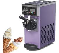 Machine à Crème Glacée De Table 3.5 L, Machine à Glace Et Sorbetière Commerciale 1 Saveurs, Ice Cream Machine 450 W/750 W Pour Restaurants/Cafétérias/Fast-Foods,Purple-ZB-BQL28