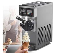 Machine à crème glacée douce 450 W 4-5 l/h Trémie 2,5 L Cylindre 1 L Autonettoyante Convient pour Bar, Restaurant et Hôtel