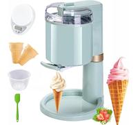 Machine à crème glacée douce - Mini machine à faire soi-même automatique pour la maison et le café, capacité de 1 l, design compact pour servir des fruits faits maison