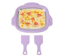 Machine à crème glacée en rouleau, machine à crème glacée facile à préparer, kit de poêle de 30 cm avec refroidissement rapide, en métal, bol de congélation, rouleau avec outils, ensemble de