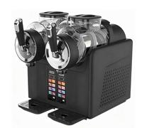 Machine à crème glacée et smoothie molle 7 en 1, machine à slushie, panneau tactile intelligent, milkshakes riches, smoothies au café et crème glacée molle avec fermeté et température réglables black