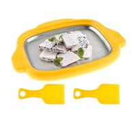 Machine à crème glacée instantanée, plateau à rouleaux, poêle froide, spatules, utilisation non électrique, congélation rapide, dessert amusant, nettoyage facile, rangement compact, parfait pour