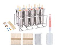 Machine à crème glacée, machine à glace en acier inoxydable, machine à sucettes glacées réutilisable pour la fabrication de sucettes glacées d'été