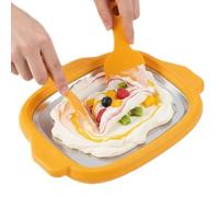 Machine à crème glacée - Machine à rouler portable, réutilisable avec 2 grattoirs, outil avec nettoyage facile, cuisine, dessert amusant pour sorbet fait maison, yaourt pour enfants et adultes