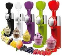 Machine à crème glacée, machine automatique à dessert glacé pour yaourt, sorbet et crème glacée aux fruits avec un seul bouton, facile à utiliser pour de délicieuses friandises