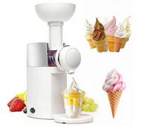 Machine À Crème Glacée Molle, Mini Machine À Servir pour Des Desserts Sains, Des Glaces, Des Smoothies Et Des Yaourts Sans Produits Laitiers, Outils de Service À Domicile de Table, Opération Si white