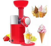 Machine À Crème Glacée Molle, Mini Machine À Servir pour Des Desserts Sains, Des Glaces, Des Smoothies Et Des Yaourts Sans Produits Laitiers, Outils de Service À Domicile de Table, Opération Simp red