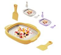 Machine à crème glacée roulée - Bac à crème glacée | Grattoirs réutilisables Easy 2 | Outil de yaourt de dessert de sorbet fait maison | Comptoir de cuisine pour et adultes, accessoire de prép