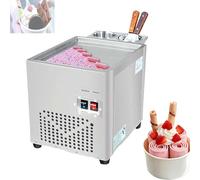 Machine à CrèMe GlacéE RouléE Commerciale Plancha à Glace RouléE En Inox Et 2 Grattoirs Pour La Fabrication De CrèMes GlacéEs Et De Yaourts GlacéS Les CaféS Magasins De Desserts