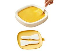 Machine à crème glacée roulée de qualité alimentaire avec couvercle et 2 | Machine à rouleaux de crème glacée pour desserts faits maison, sorbet aux fruits, activités amusantes en famille