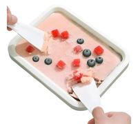 Machine à crème glacée roulée, plaque de congélation en acier inoxydable avec 2 grattoirs, machine à crème glacée instantanée, yaourt et dessert pour la maison, le café ou le magasin de crème glacée