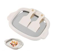 Machine à crème glacée roulée, plaque de congélation instantanée à domicile avec 2 grattoirs, plateau de mélange de yaourt glacé, activité familiale amusante, desserts faits maison faciles