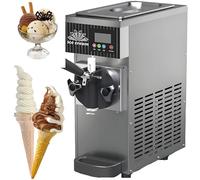 Machine à crème glacée Soft Serve, 4-5 kg/h, machine commerciale avec pré-refroidissement, nettoyage automatique, panneau LCD pour restaurants et magasins, idéal pour servir une grande capacité
