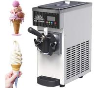 Machine à crème glacée Soft Serve, 450 W, machine commerciale à saveur unique avec pré-refroidissement, nettoyage automatique, panneau LCD pour la maison ou le snack, idéale pour les restaurants