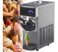 Machine à crème glacée Soft Serve - 450 W - Nettoyage automatique - Écran LCD - Gel rapide en 10 minutes - Acier inoxydable - Pour cafés et restaurants - Haut rendement