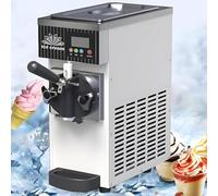 Machine à crème glacée Soft Serve avec écran tactile LCD, système de refroidissement par air de comptoir pour un usage commercial et domestique