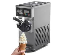 Machine à crème glacée Soft Serve avec nettoyage en un clic, sortie de 4 à 5 kg/h pour usage domestique et commercial