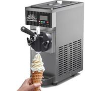 Machine à crème glacée Soft Serve avec pré-refroidissement, fonction de nettoyage automatique et panneau LCD pour un service efficace des desserts, idéale pour un usage commercial