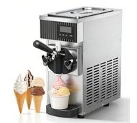 Machine à crème glacée Soft Serve, machine à crème glacée de 450 W pour un usage domestique et commercial, rendement de 4 à 5 kg/heure, nettoyage automatique, pré-refroidissement, panneau LCD