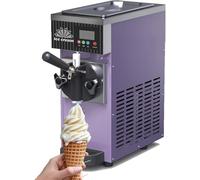 Machine à crème glacée Soft Serve - Machine commerciale avec panneau LCD, nettoyage automatique et pré-refroidissement pour restaurants et magasins de desserts