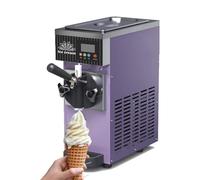 Machine à crème glacée Soft Serve - Machine de comptoir avec pré-refroidissement, nettoyage automatique et panneau LCD pour une saveur unique, rendement de 4 à 5 kg/h
